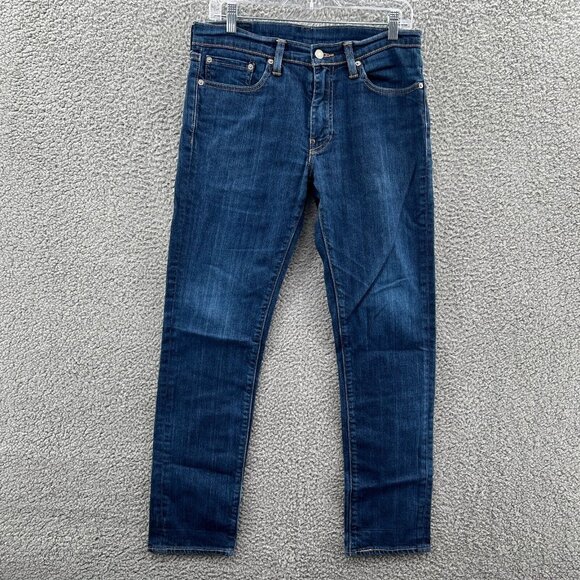 Levis 511 Jeans Mens 32 X 32 Slim Straight Leg Blue Stretch Denim - Picture 1 of 10